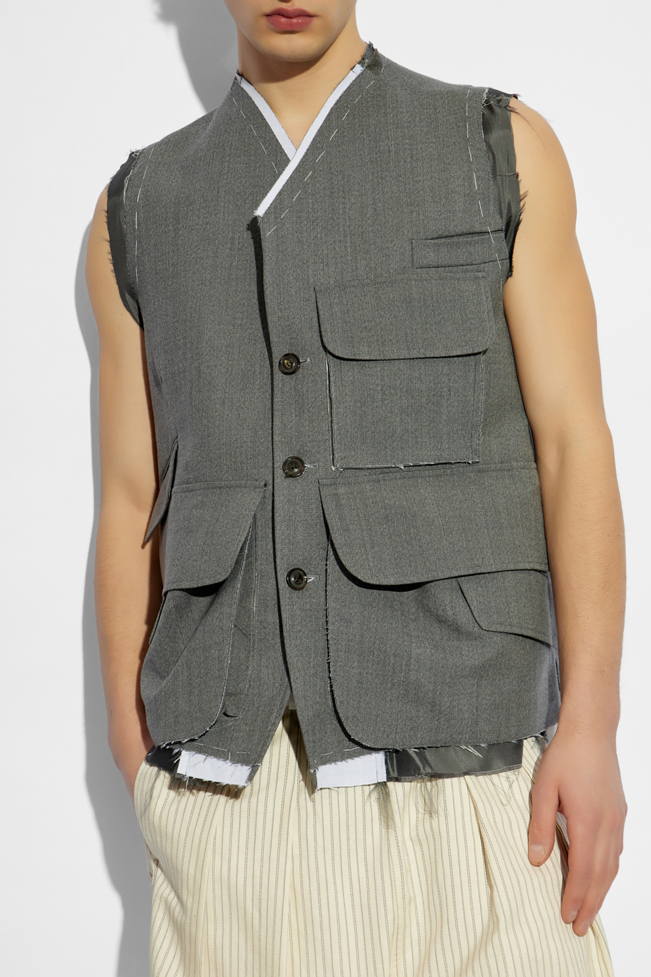 Maison Margiela Vest with vintage effect | Men's Clothing Maison Margiela Vest with vintage effect | Men's Clothing